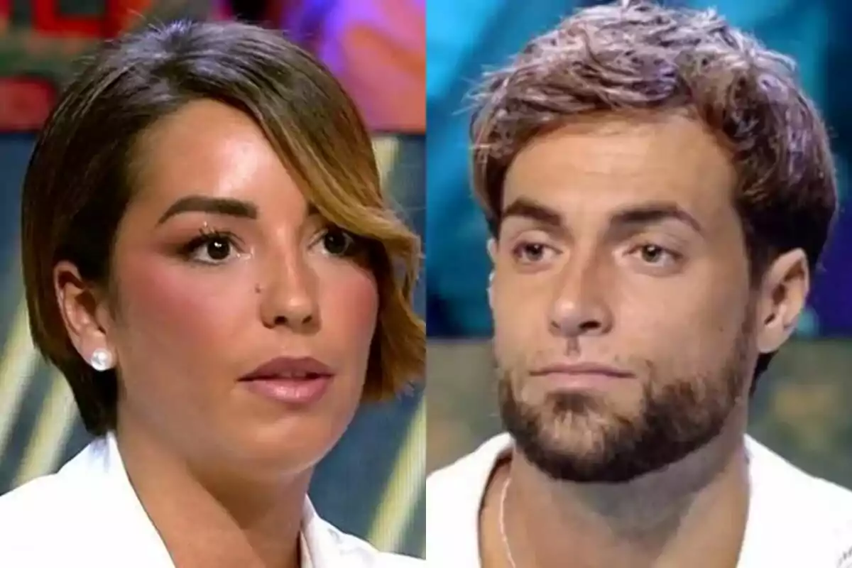 Dues persones joves, Anita Williams de cabell curt a De Divendres i Montoya amb barba a Supervivientes, tots dos amb expressió seriosa i fons desenfocat.