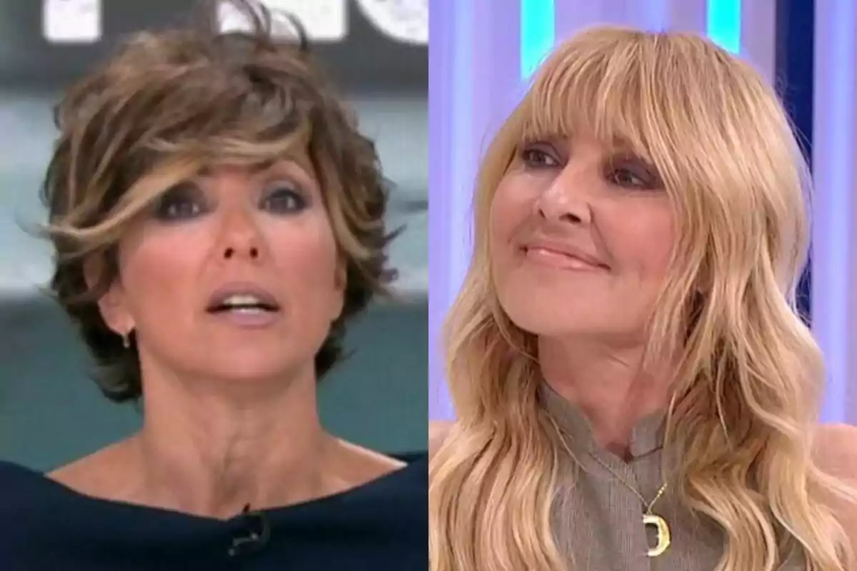 Dos mujeres en Y ahora Sonsoles, Sonsoles Ónega con cabello corto y castaño y Cayetana Guillén Cuervo con cabello largo y rubio