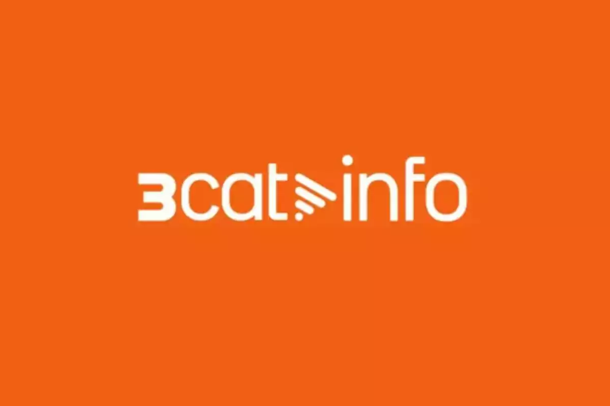 Logotip de bcat info en lletres blanques sobre fons taronja