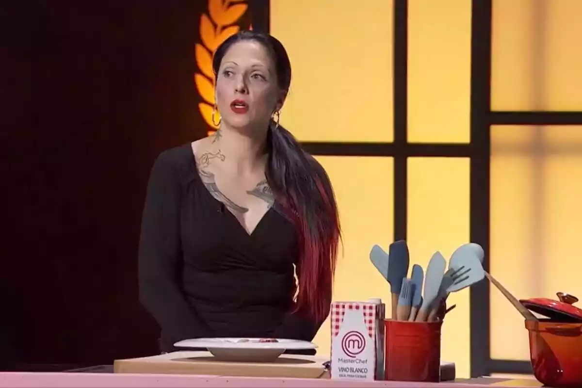 Captura de Adriana durante el estreno de MasterChef Captura de Adriana durante el estreno de MasterChef