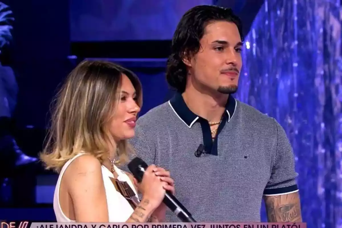Captura de Alejandra Rubio y Carlo Costanzia como invitados de De Viernes Captura de Alejandra Rubio y Carlo Costanzia como invitados de De Viernes