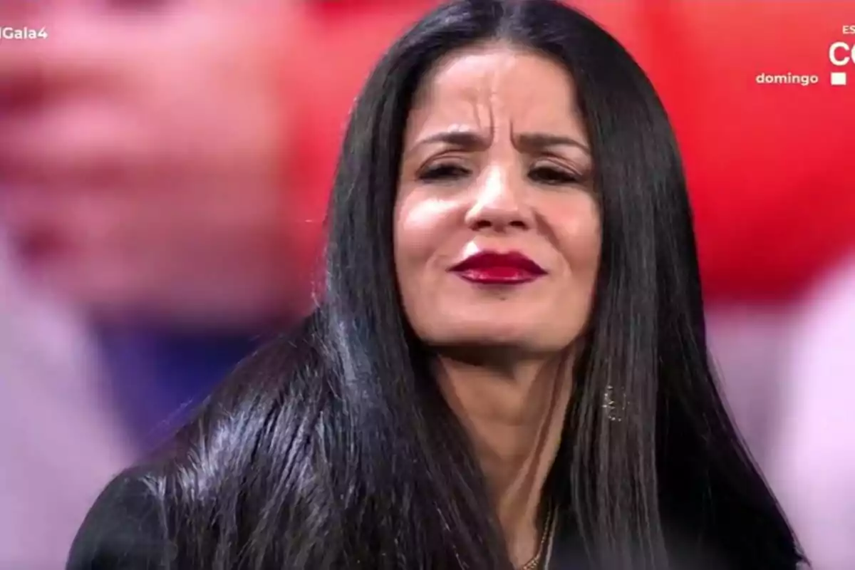 Ana Herminia al plató de 'GH DÚO' després de ser expulsada