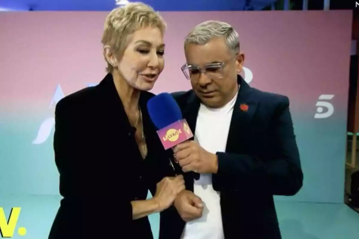 Jorge Javier Vázquez con Ana Rosa Quintana en su regreso a Telecinco Jorge Javier Vázquez con Ana Rosa Quintana en su regreso a Telecinco