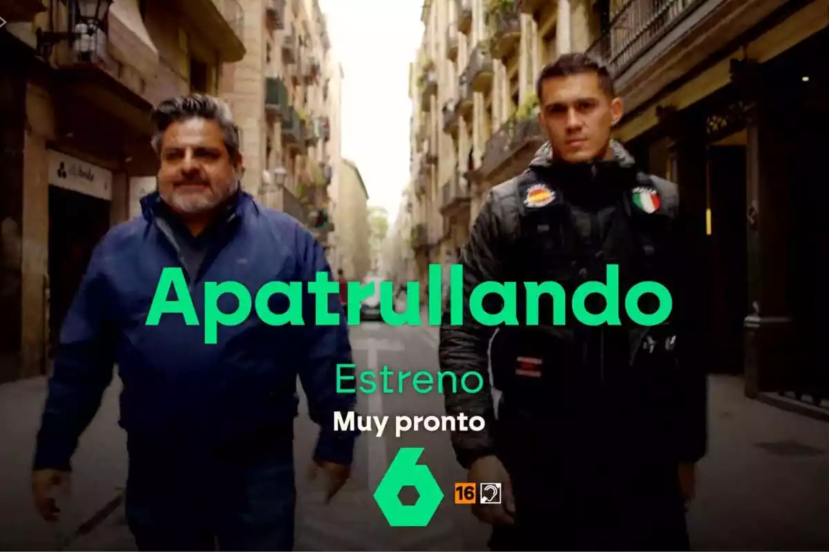 Captura de la promo de Apatrullando con Jalis de la Serna y Zazza el italiano en laSexta Captura de la promo de Apatrullando con Jalis de la Serna y Zazza el italiano en laSexta