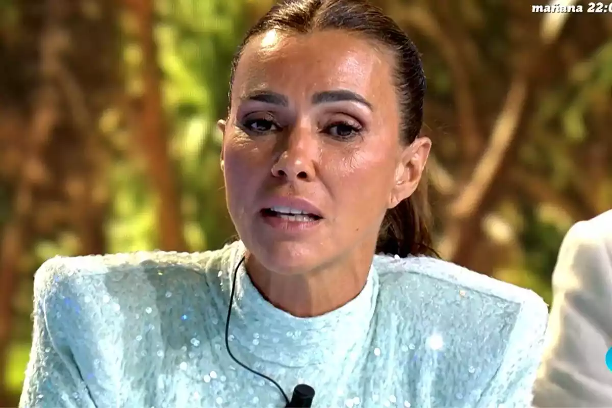 Captura de Arantxa del Sol enfadada en el plató de Supervivientes Captura de Arantxa del Sol enfadada en el plató de Supervivientes