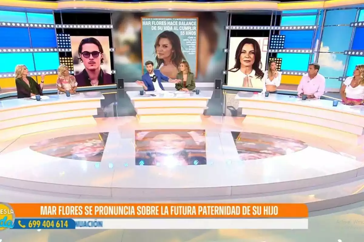 'Así es la vida' con César Muñoz y Sandra Barneda junto a los colaboradores discutiendo sobre la vida de Mar Flores y la futura paternidad de su hijo. Captura de 'Así es la vida' el 3 de julio de 2024 'Así es la vida' con César Muñoz y Sandra Barneda junto a los colaboradores discutiendo sobre la vida de Mar Flores y la futura paternidad de su hijo. Captura de 'Así es la vida' el 3 de julio de 2024
