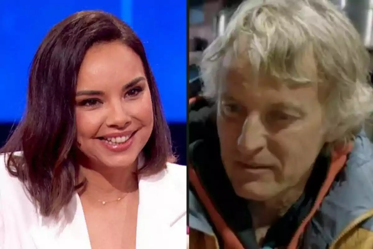 Dues persones en una imatge dividida, Chenoa dona somrient a The Floor a l'esquerra i Jesús Calleja amb expressió seriosa a Universo Calleja a la dreta.