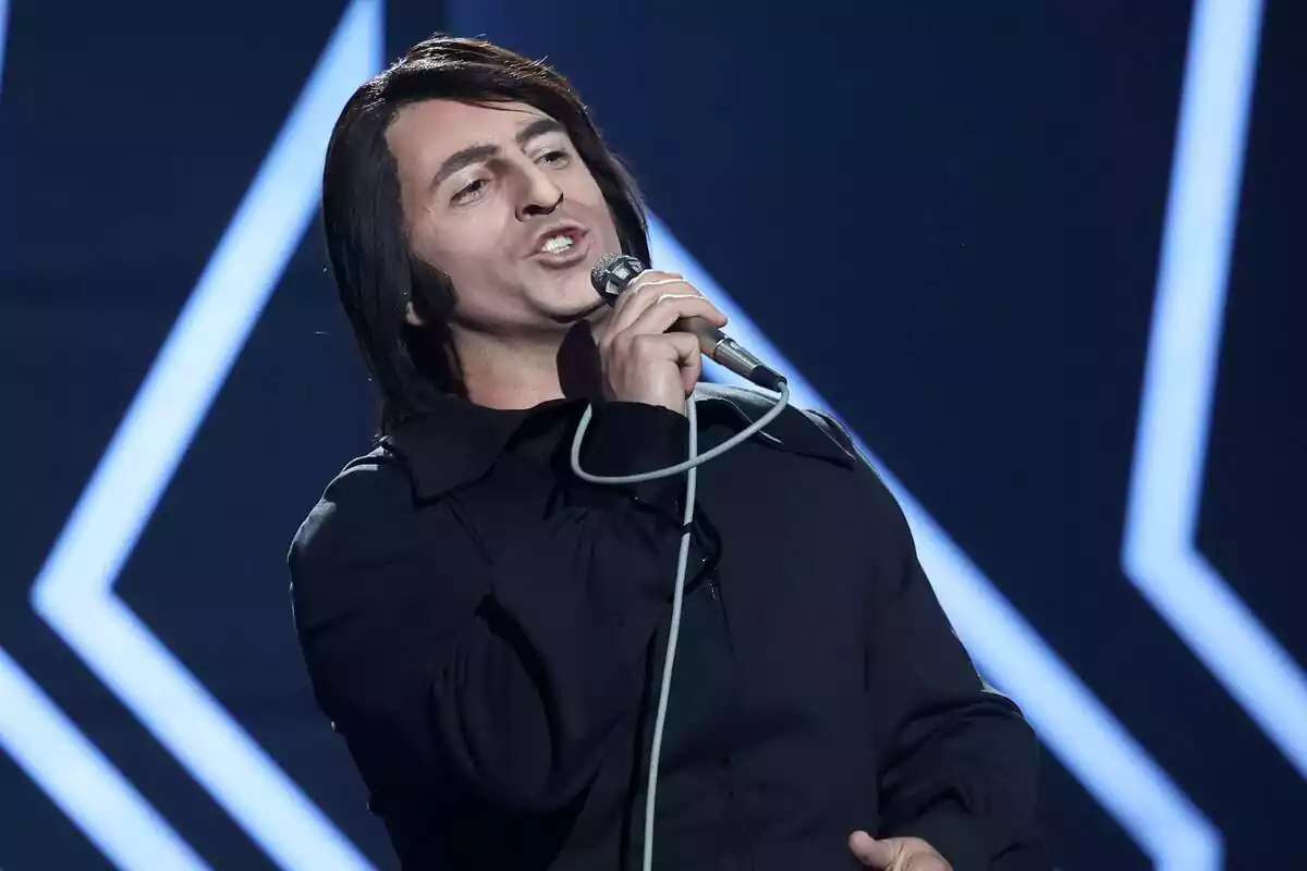 Fotografía de David Bustamante durante la segunda gala de Tu Cara Me Suena Fotografía de David Bustamante durante la segunda gala de Tu Cara Me Suena