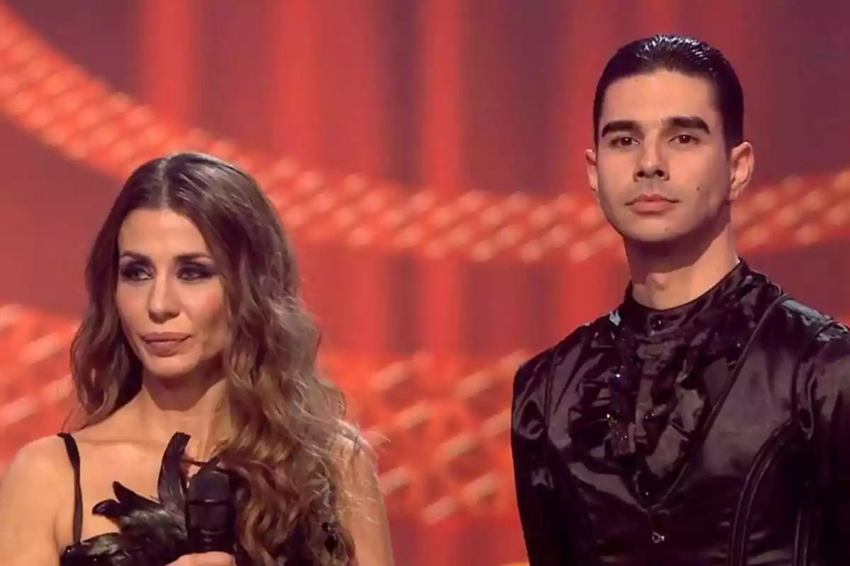 Captura del programa 'Bailando con las Estrellas' con Elena Tablada y su bailarín Captura del programa 'Bailando con las Estrellas' con Elena Tablada y su bailarín