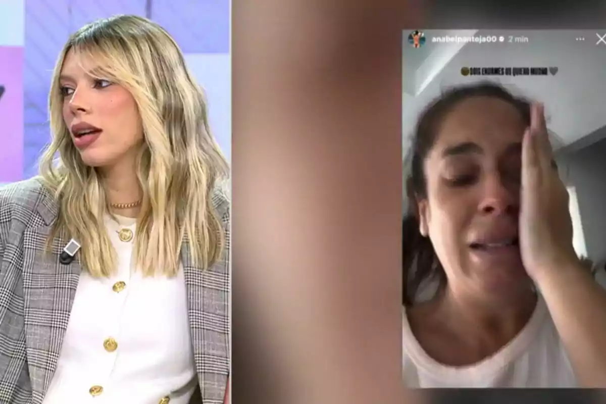Captura de Alejandra Rubio viendo a Anabel Pantoja en 'Vamos a ver' Captura de Alejandra Rubio viendo a Anabel Pantoja en 'Vamos a ver'