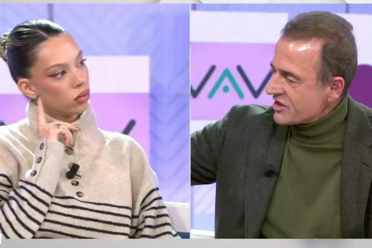 Captura de Alejandra Rubio y Alessandro Lequio en 'Vamos a ver' Captura de Alejandra Rubio y Alessandro Lequio en 'Vamos a ver'