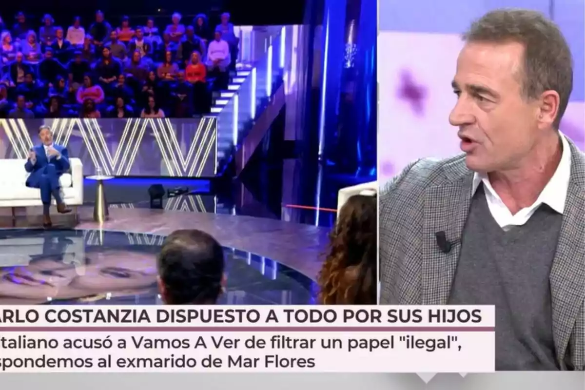 Captura de Alessandro Lequio hablando de Carlo Constanzia en 'Vamos a ver' Captura de Alessandro Lequio hablando de Carlo Constanzia en 'Vamos a ver'
