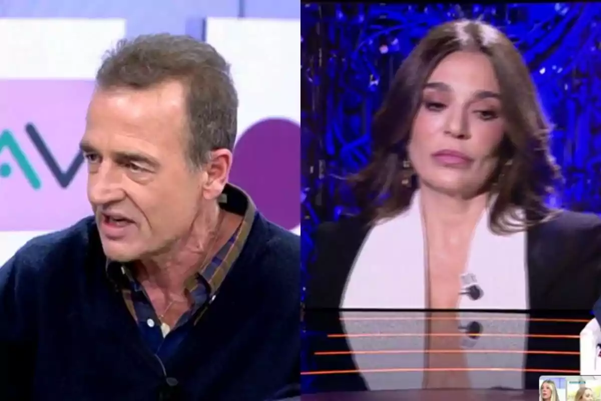 Captura de Alessandro Lequio viendo la entrevista de Raquel Bollo en 'Vamos a ver' Captura de Alessandro Lequio viendo la entrevista de Raquel Bollo en 'Vamos a ver'