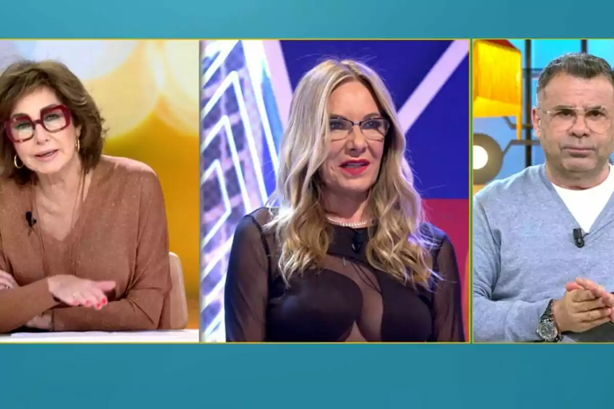 Captura de Ana Rosa y Jorge Javier hablando de Belén Rodríguez en 'El diario de Jorge' Captura de Ana Rosa y Jorge Javier hablando de Belén Rodríguez en 'El diario de Jorge'