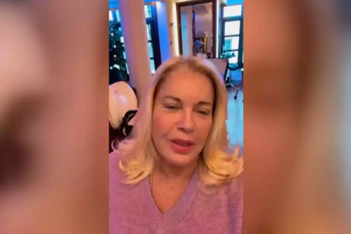 Captura de 'TardeAR' de Bárbara Rey en sus redes sociales Captura de 'TardeAR' de Bárbara Rey en sus redes sociales