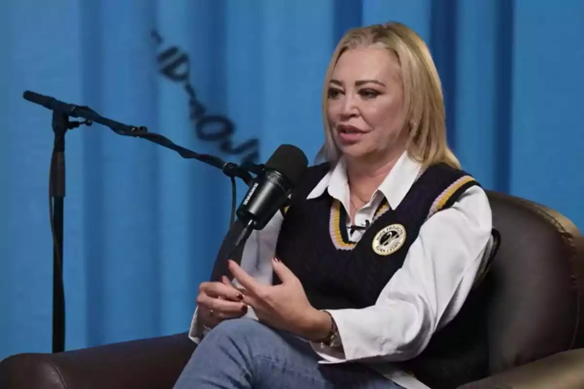 Captura de Belén Esteban al podcast de Nude Project