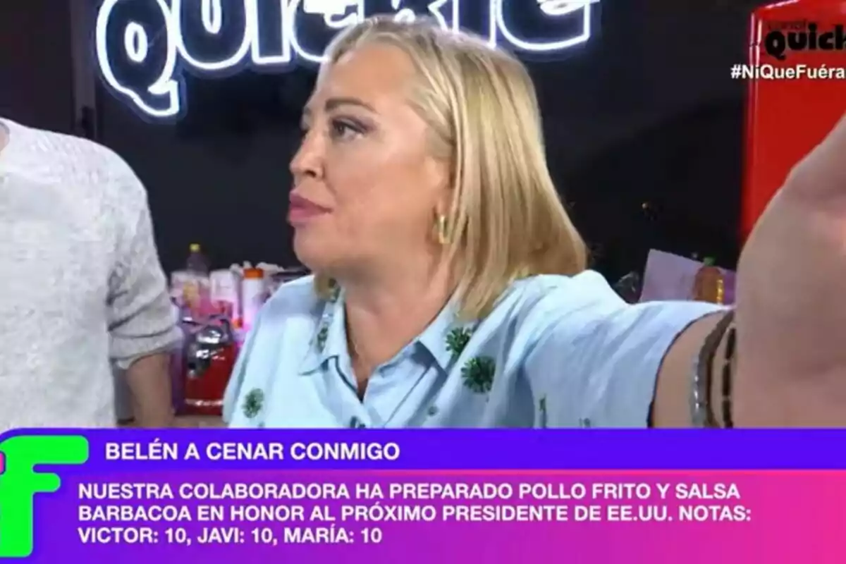 Captura de Belén Esteban a 'Ni que fuéramos' Captura de Belén Esteban a 'Ni que fuéramos'