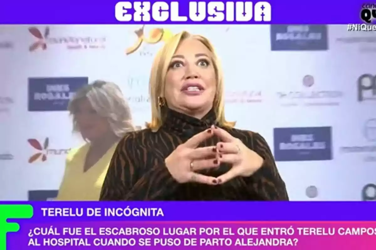 Captura de Belén Esteban soltando una exclusiva en 'Ni que fuéramos' Captura de Belén Esteban soltando una exclusiva en 'Ni que fuéramos'