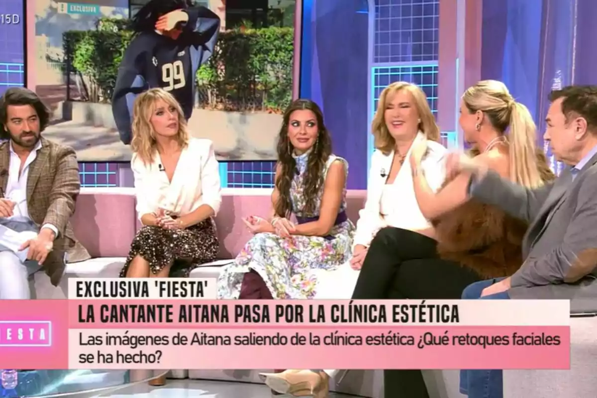 Captura d'Emma García i els col·laboradors de 'Fiesta' Captura d'Emma García i els col·laboradors de 'Fiesta'