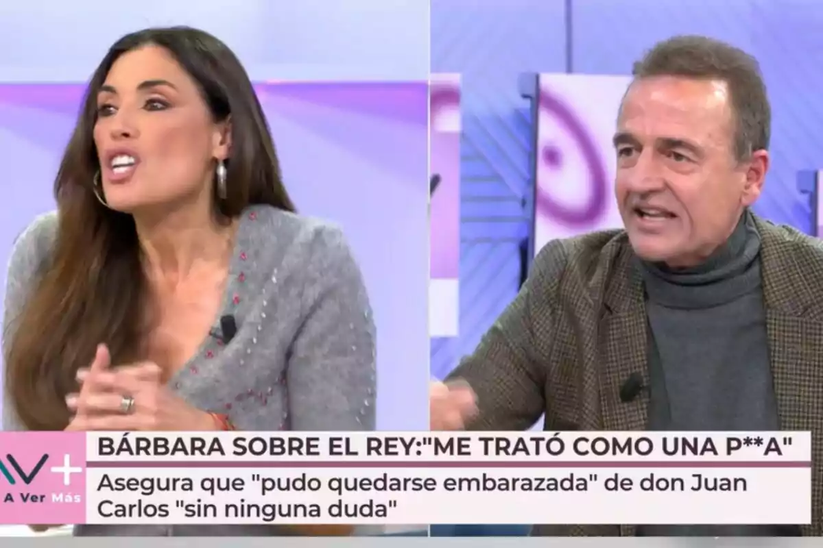 Captura de Isabel Rábago y Alessandro Lequio en 'Vamos a ver' Captura de Isabel Rábago y Alessandro Lequio en 'Vamos a ver'