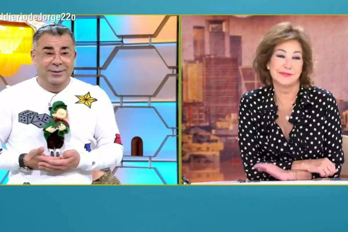 Captura de Jorge Javier en 'El Diario de Jorge' y Ana Rosa Quintana en 'TardeAR' Captura de Jorge Javier en 'El Diario de Jorge' y Ana Rosa Quintana en 'TardeAR'