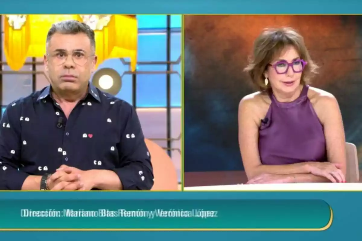 Captura de Jorge Javier en 'El Diario de Jorge' y Ana Rosa en 'TardeAR' Captura de Jorge Javier en 'El Diario de Jorge' y Ana Rosa en 'TardeAR'