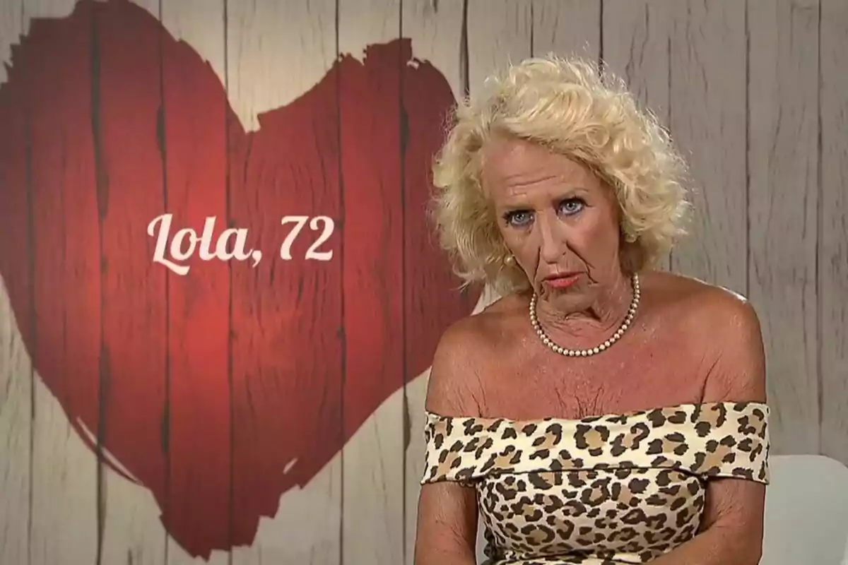 Captura de Lola en 'First Dates' Captura de Lola en 'First Dates'