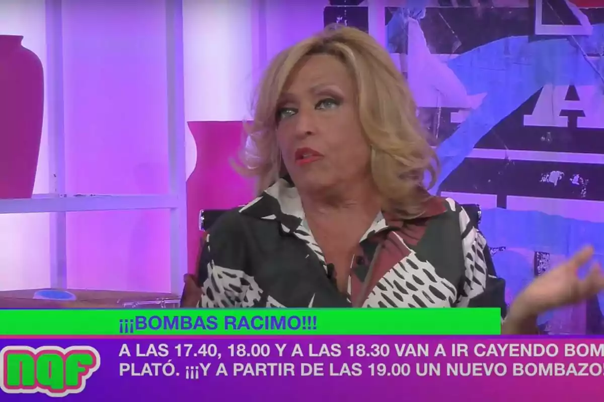 Captura de Lydia Lozano en 'Ni que fuéramos' Captura de Lydia Lozano en 'Ni que fuéramos'