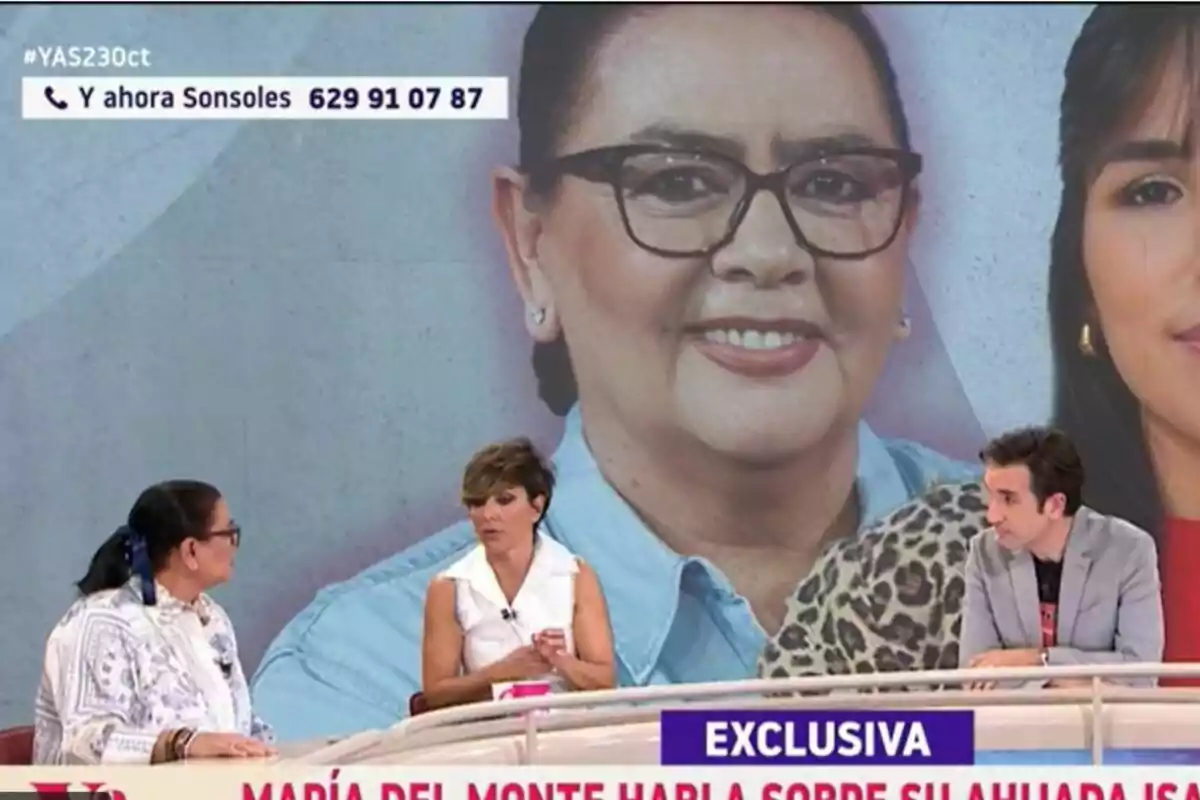 Captura de María del Monte, Sonsoles Ónega y Miguel Lago en 'Y Ahora Sonsoles' Captura de María del Monte, Sonsoles Ónega y Miguel Lago en 'Y Ahora Sonsoles'