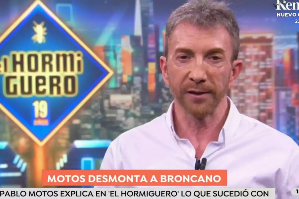 Captura de Pablo Motos en 'Espejo Público' Captura de Pablo Motos en 'Espejo Público'