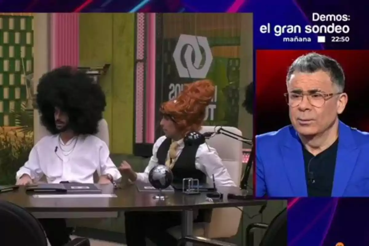 Captura de Rubens i Óscar amb perruques amb Jorge Javier a 'Gran Hermano' Captura de Rubens i Óscar amb perruques amb Jorge Javier a 'Gran Hermano'
