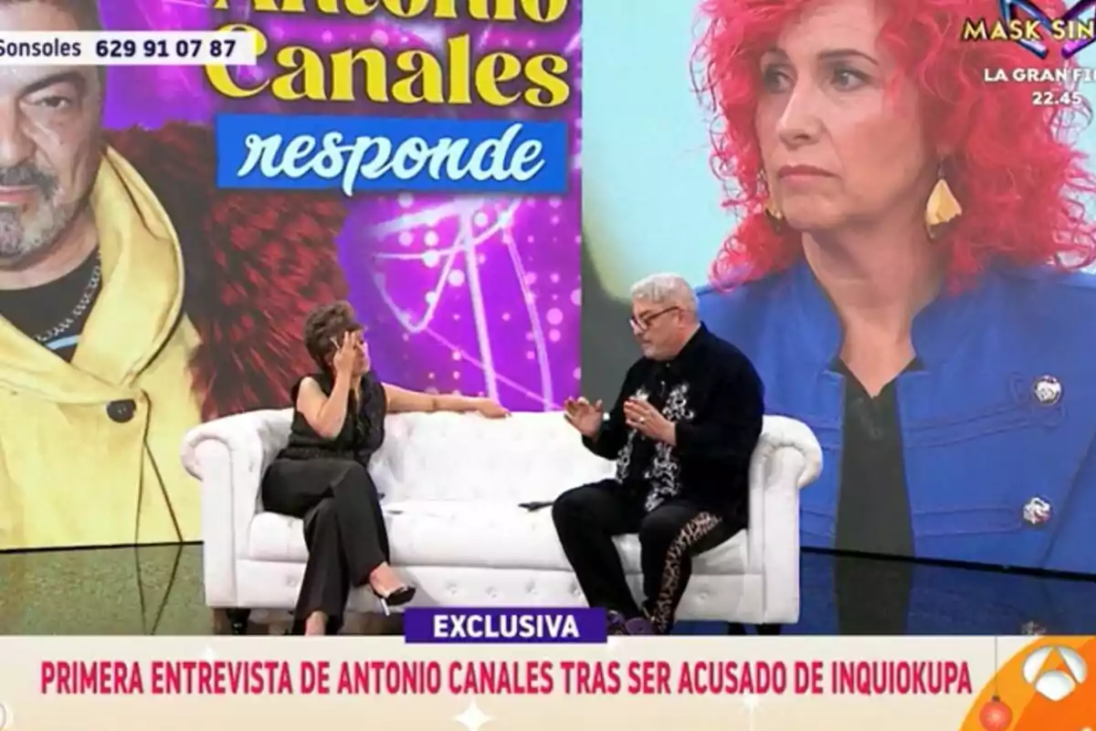 Captura de Sonsoles Ónega y Antonio Canales en 'Y Ahora Sonsoles' Captura de Sonsoles Ónega y Antonio Canales en 'Y Ahora Sonsoles'