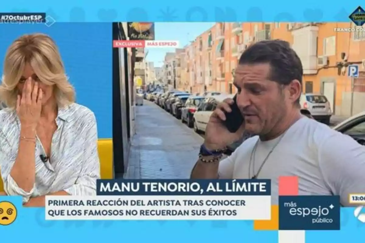 Captura de Susanna Griso y Manu Tenorio en 'Espejo Público' Captura de Susanna Griso y Manu Tenorio en 'Espejo Público'