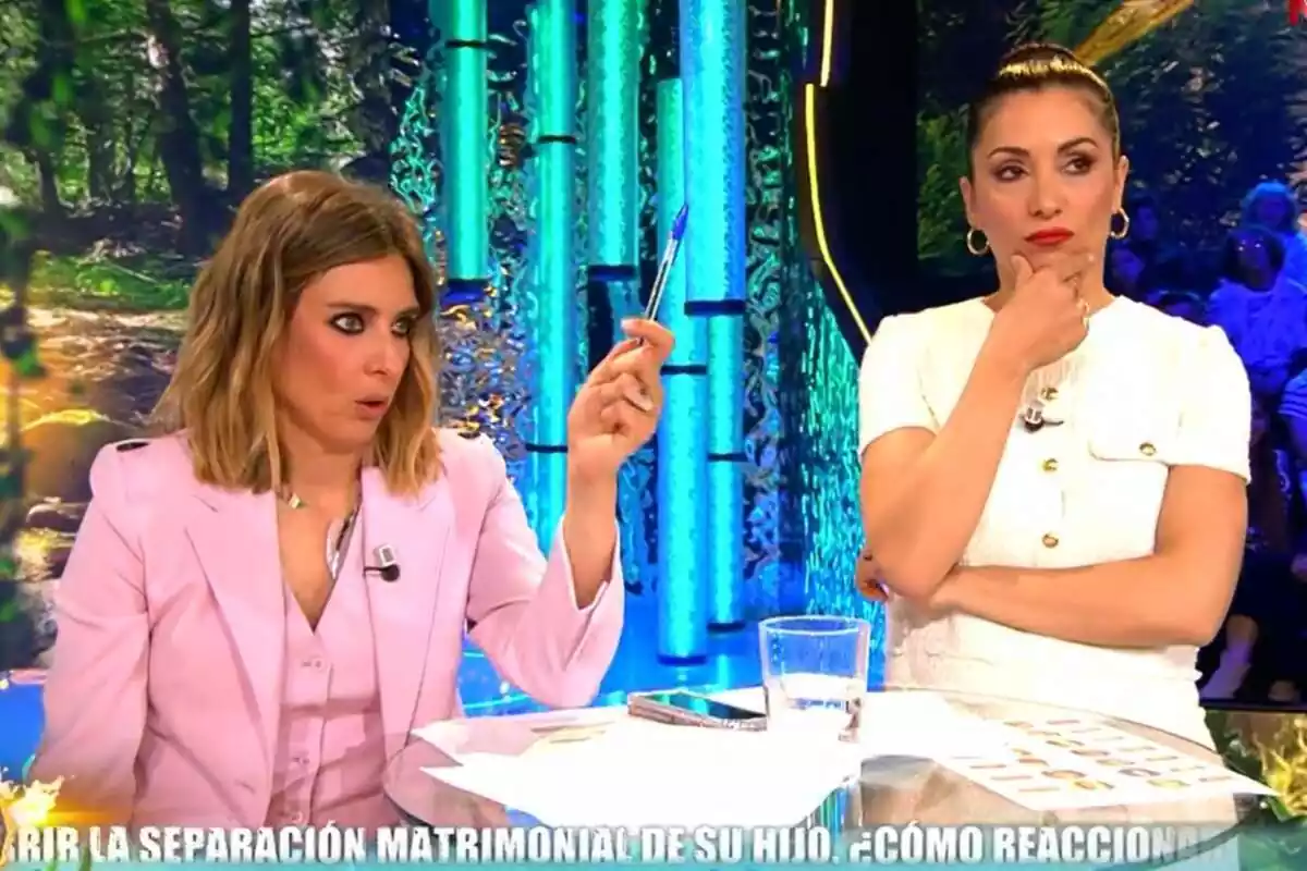 Captura de Nagore Robles junto a Sandra Barneda en el plató de Supervivientes Captura de Nagore Robles junto a Sandra Barneda en el plató de Supervivientes