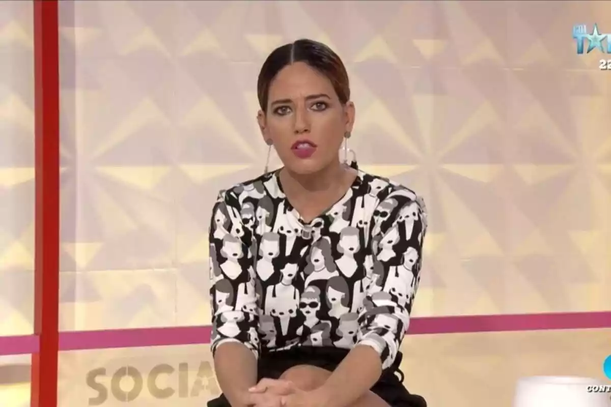 Captura de pantalla de 'Socialité' con Núria Marín con el rostro serio Captura de pantalla de 'Socialité' con Núria Marín con el rostro serio