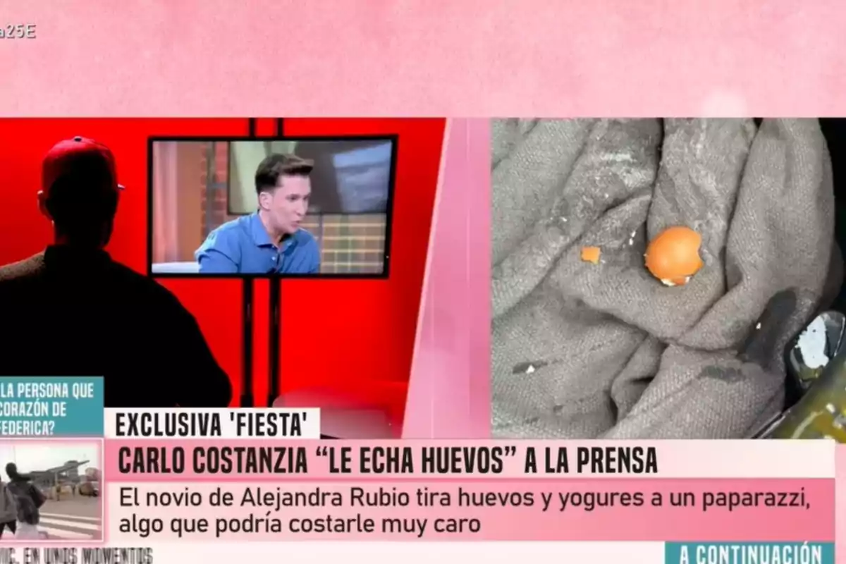 El paparazzi aportó pruebas sobre el lanzamiento de huevos El paparazzi aportó pruebas sobre el lanzamiento de huevos