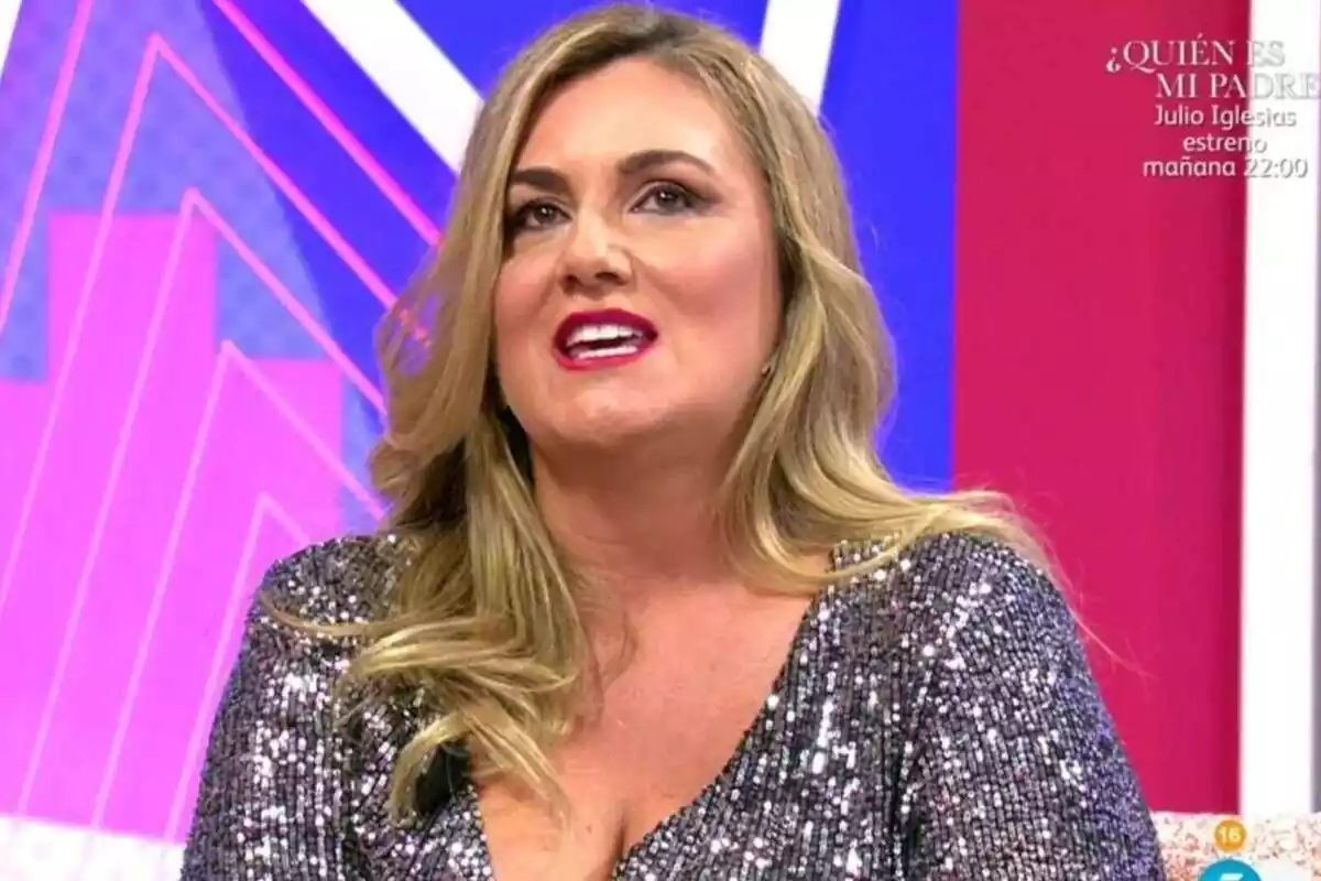 Carlota Corredera al plató de 'Sálvame'