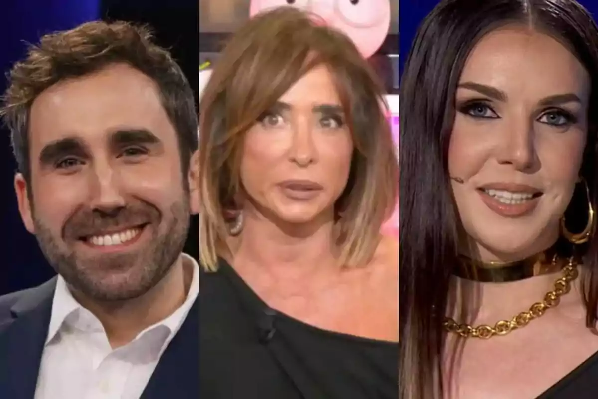 Aitor Albizua, María Patiño e Inés Hernnad posan en un collage, cada una en un recuadro separado, mostrando expresiones faciales variadas. Aitor Albizua, María Patiño e Inés Hernnad posan en un collage, cada una en un recuadro separado, mostrando expresiones faciales variadas.