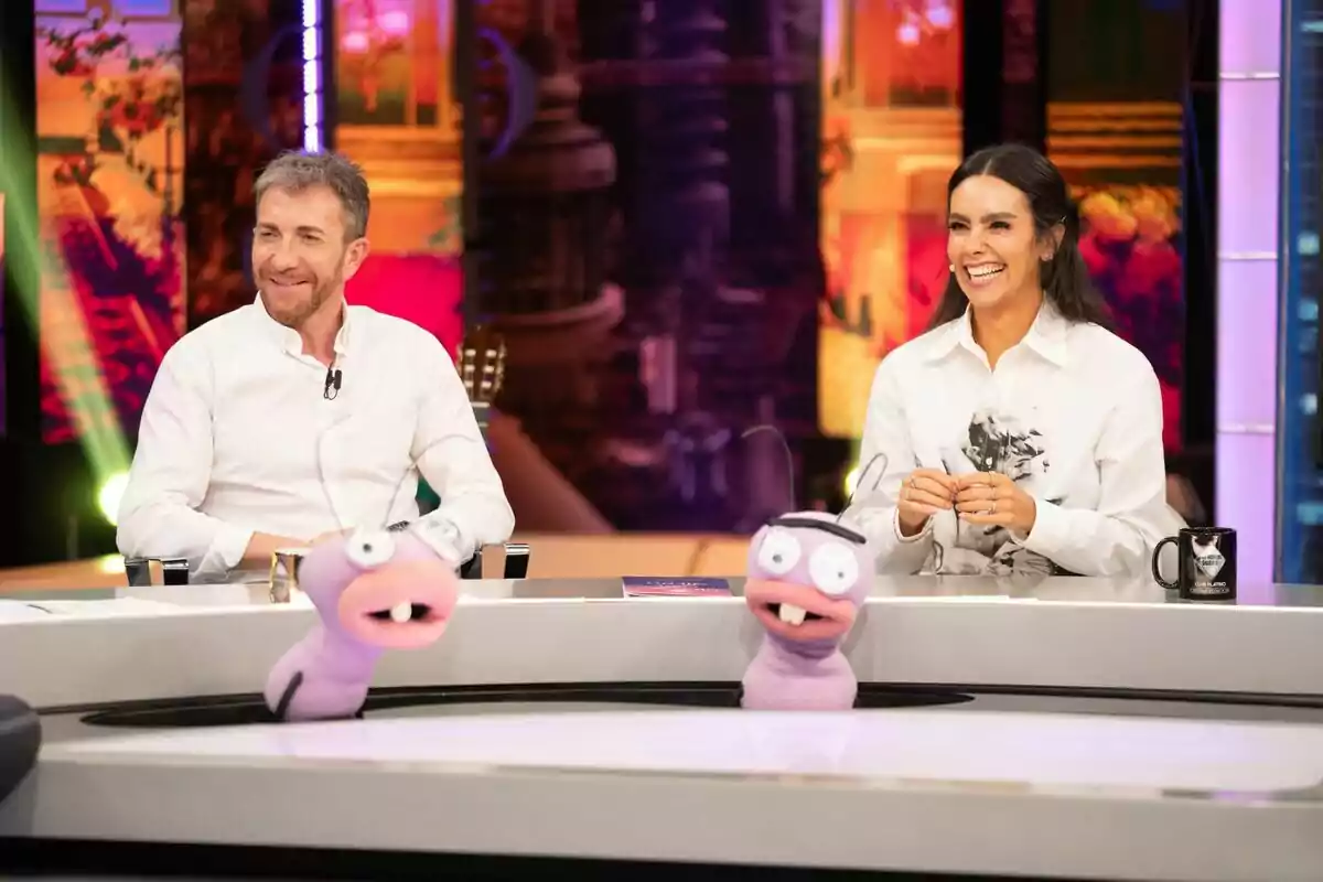 Fotografía de Cristina Pedroche junto a Pablo Motos como invitada de El Hormiguero de Antena 3 Fotografía de Cristina Pedroche junto a Pablo Motos como invitada de El Hormiguero de Antena 3