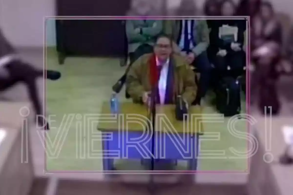 Captura de María del Monte en su juicio en las imágenes filtradas por De Viernes Captura de María del Monte en su juicio en las imágenes filtradas por De Viernes