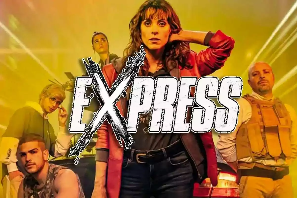 Cartel de la serie Express con Maggie Civantos, Omar Banana, Bernardo Flores o Vicente Romero Cartel de la serie Express con Maggie Civantos, Omar Banana, Bernardo Flores o Vicente Romero