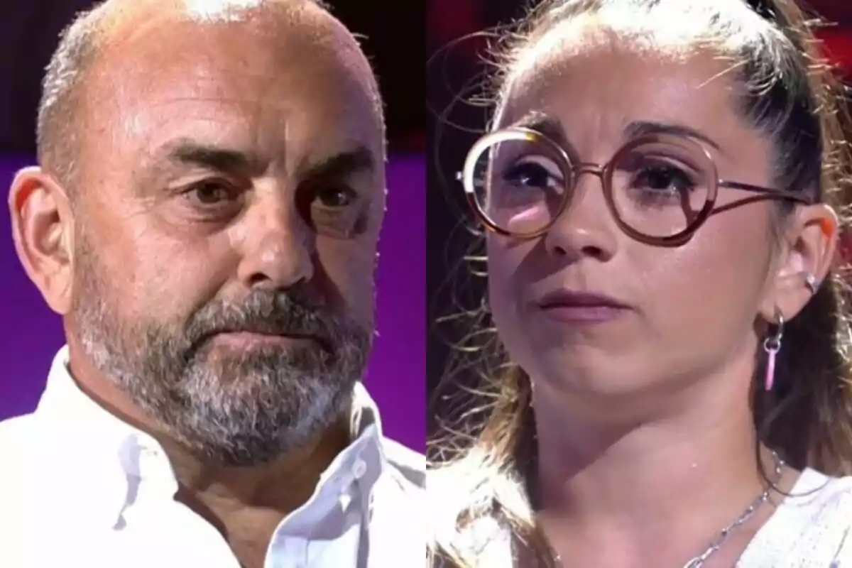 Montaje de Ginés Corregüela a la izquierda y su hija Miriam a la derecha en La Vida Sin Filtros Montaje de Ginés Corregüela a la izquierda y su hija Miriam a la derecha en La Vida Sin Filtros