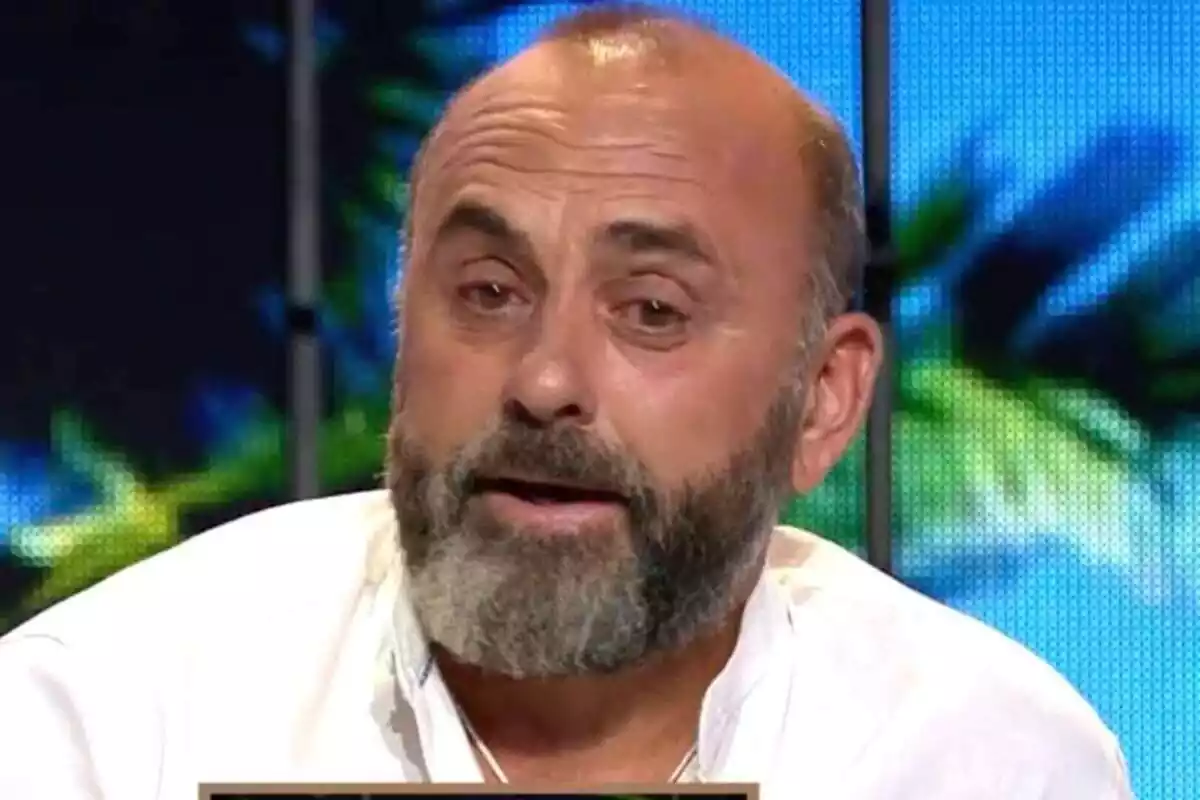 Ginés Corregüela llorando en el plató de 'Supervivientes' Ginés Corregüela llorando en el plató de 'Supervivientes'