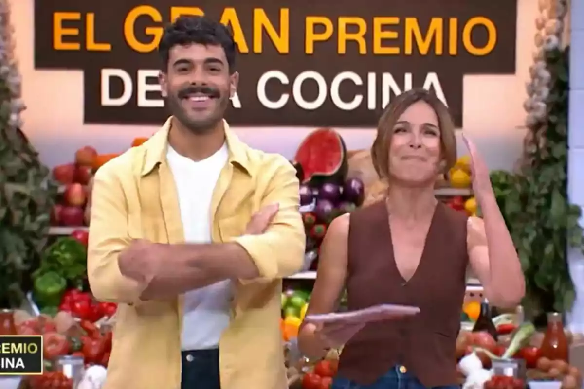 Captura de Germán González y Lydia Bosch en El Gran Premio de la Cocina en RTVE Captura de Germán González y Lydia Bosch en El Gran Premio de la Cocina en RTVE