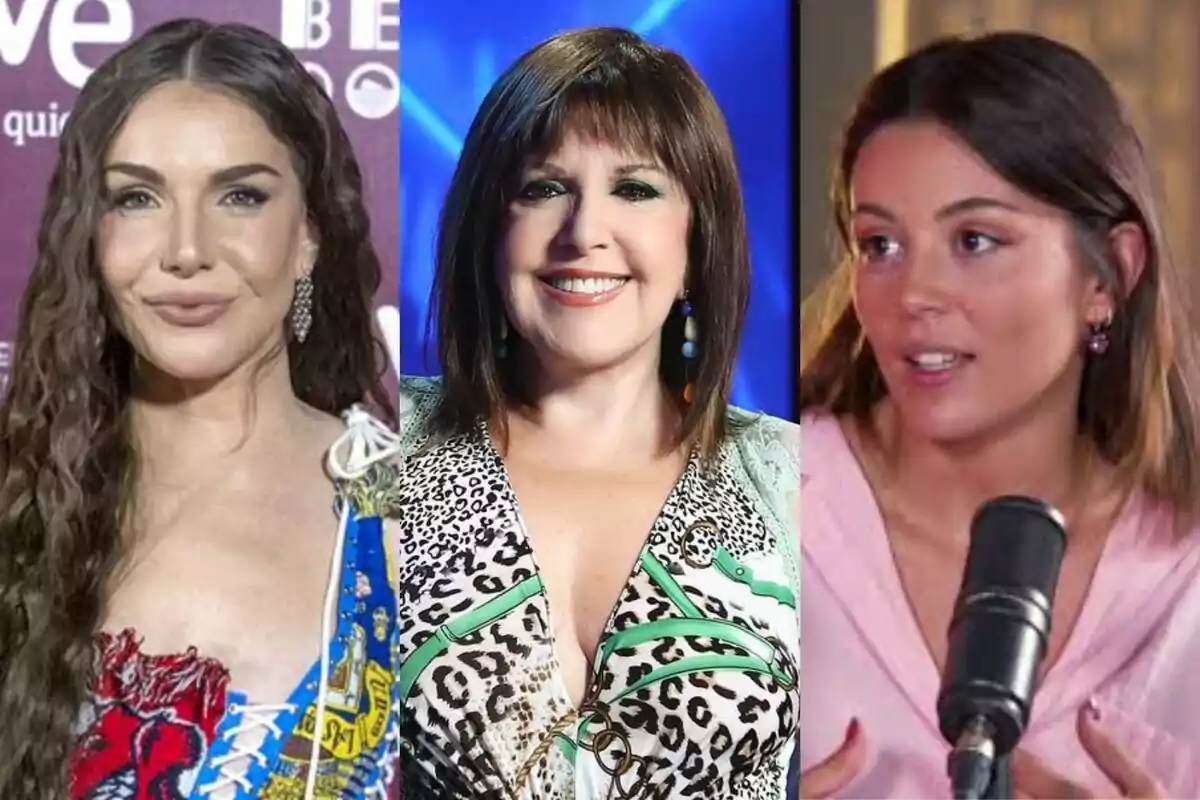 Loles León, Inés Hernand y Mariona Casas posan en diferentes escenarios, cada una con un estilo único y expresiones amigables. Loles León, Inés Hernand y Mariona Casas posan en diferentes escenarios, cada una con un estilo único y expresiones amigables.