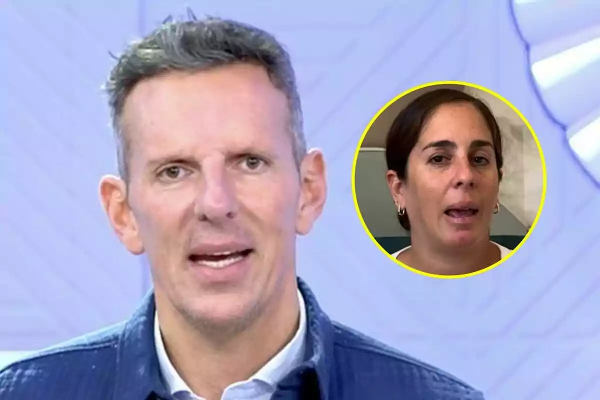 Joaquín Prat hablando en Vamos a ver con un recuadro que muestra a Anabel Pantoja con expresión seria.