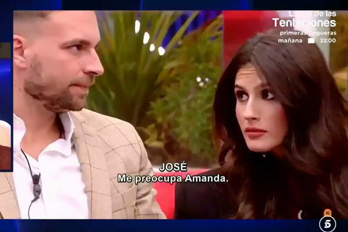 José María Almoguera admet que el preocupa la reacció de la seva amiga Amanda