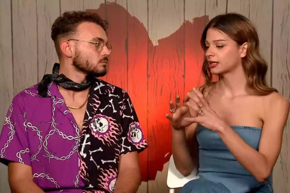 Captura de Juande y Emma en su cita de 'First Dates' Captura de Juande y Emma en su cita de 'First Dates'