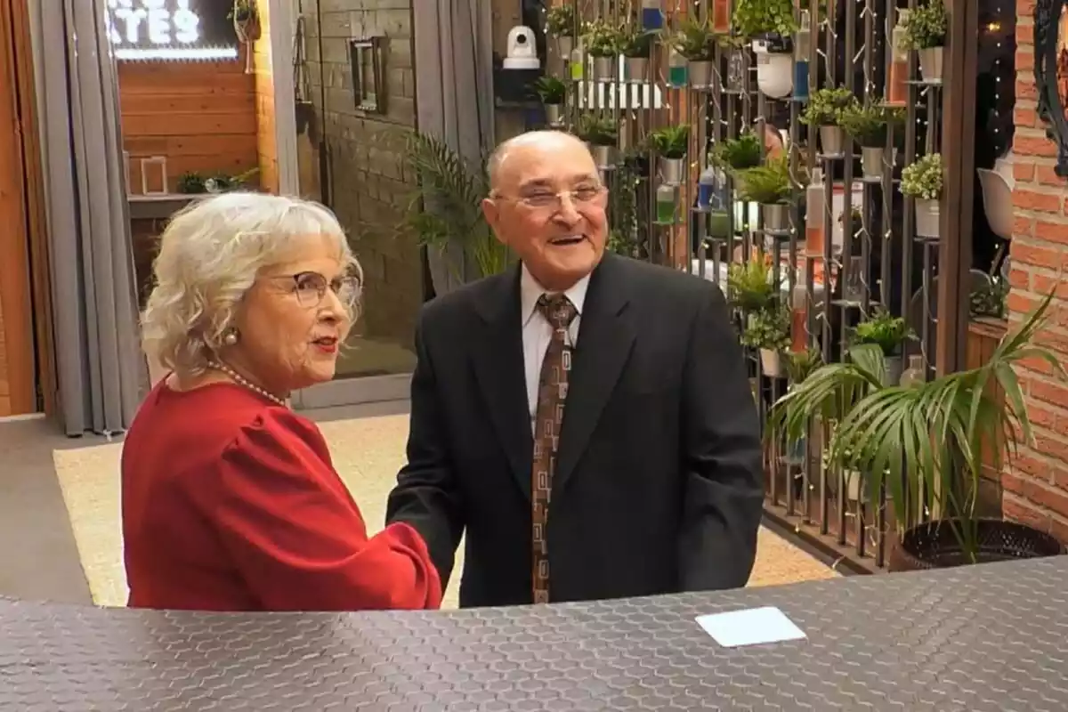 Captura de Juanita e Ignacio en su cita en First Dates Captura de Juanita e Ignacio en su cita en First Dates