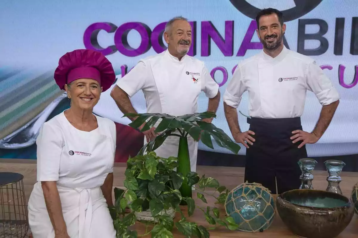 Cocina abierta de Karlos Arguiñano junto a Joseba y Eva Cocina abierta de Karlos Arguiñano junto a Joseba y Eva